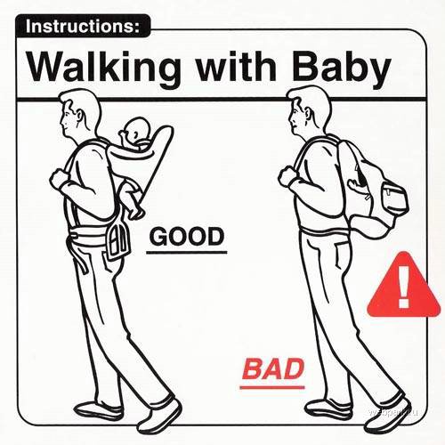 Hur du bäst går på promenad (med bärstol) med ditt lilla barn!